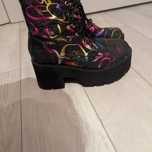 Colorful Women's Platform Boots